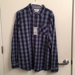 NWT flag & anthem casual button down